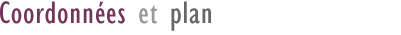 Coordonnes et plan
